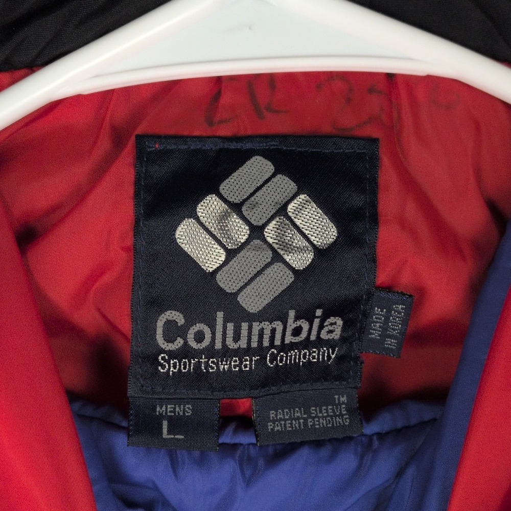 VINTAGE COLUMBIA WHIRLIBIRD RADIAL SLEEVE NEON  3 IN 1 BLACK JACKET NYLON SKI L - Picture 6 of 6